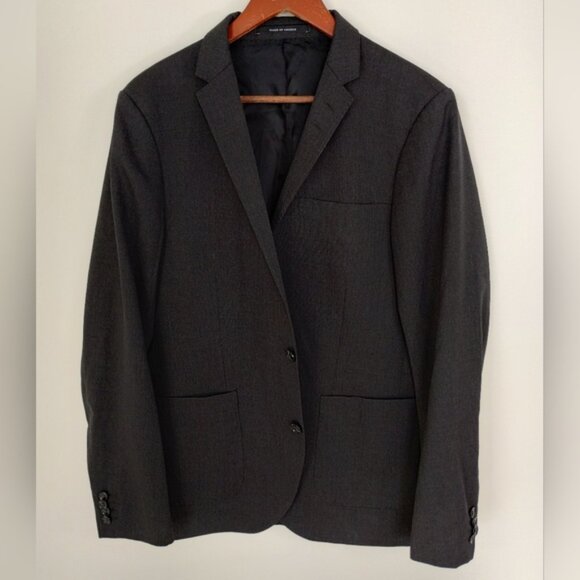Tiger of Sweden Hoyt Blazer Size 40 Gray Two Button Lined Wool Classic Office - Picture 1 of 16